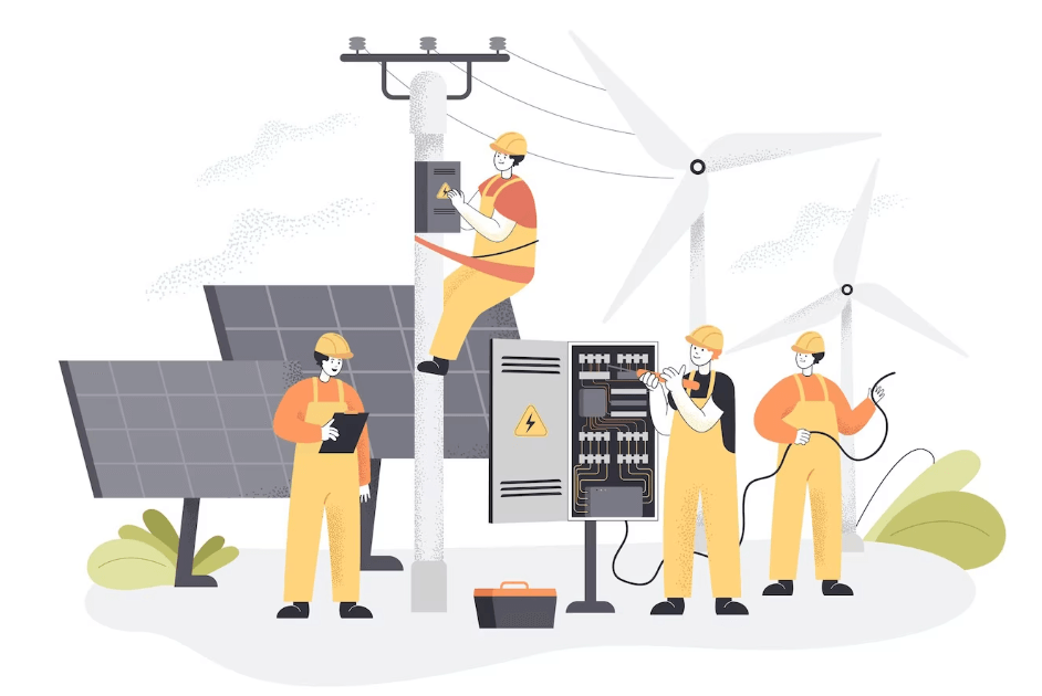 visuel sur les énergies, la data et l'IA 